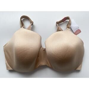 NWT Cacique Lane Bryant Lightly Lined Balconette Bra Size 38H in Nude